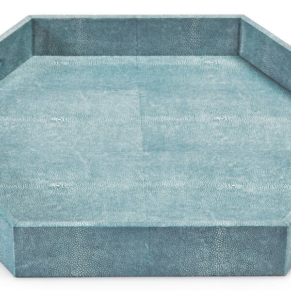 Shagreen Hex Tray